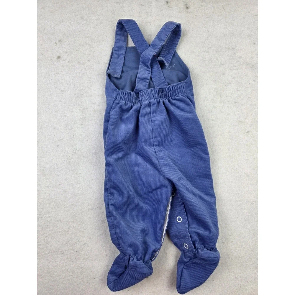 Vintage‎ Baby Corduroy Overalls Rocking Horse Healthtex One Piece Snap 3 Months